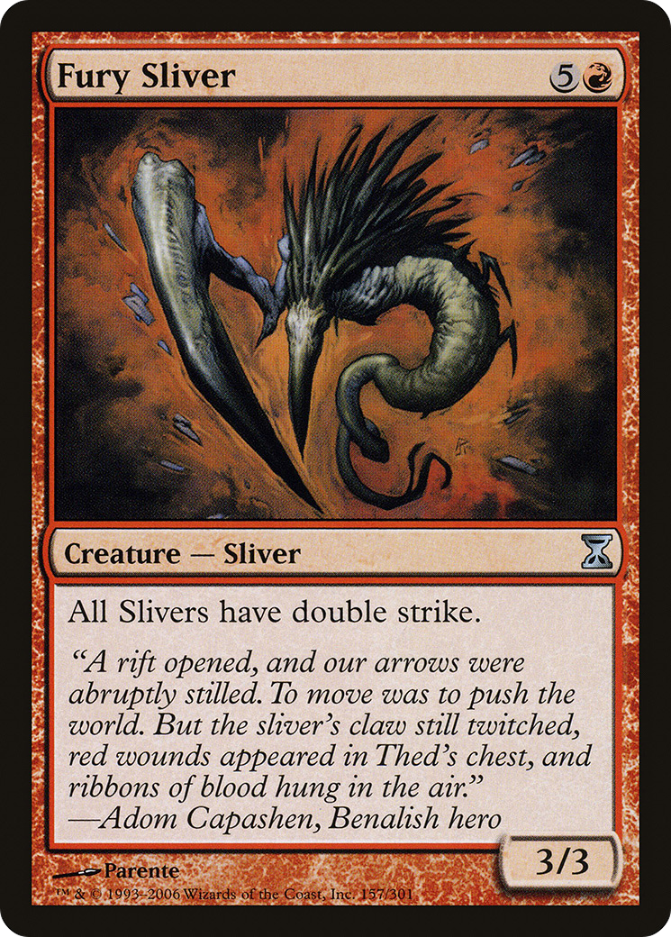 Fury Sliver (TSP-157) - Time Spiral Foil