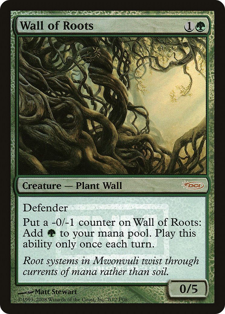 Wall of Roots (FNM-) - Friday Night Magic 2008 Foil