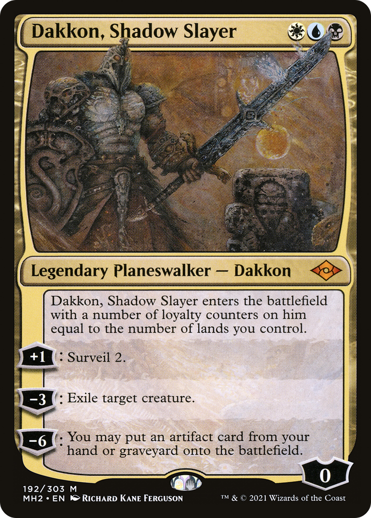 Dakkon, Shadow Slayer (MH2-192) - Modern Horizons 2