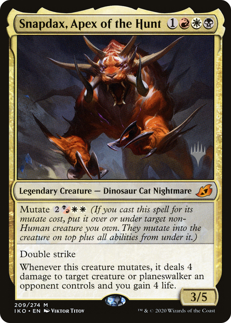 Snapdax, Apex of the Hunt (PPIKO-209) - Ikoria: Lair of Behemoths Promos