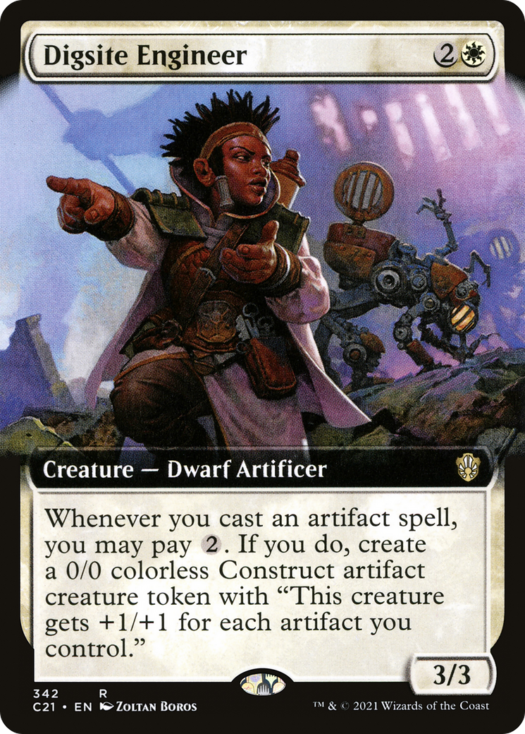 Digsite Engineer (Extended Art) (C21-342) - Commander 2021: (Extended Art)