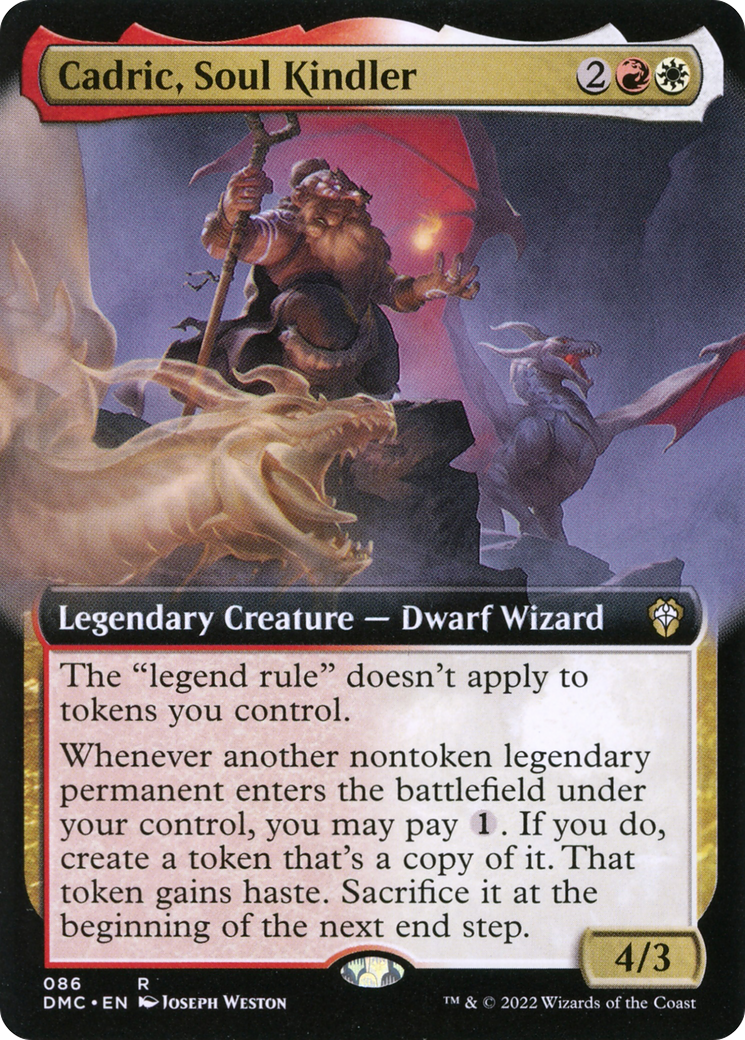 Cadric, Soul Kindler (Extended Art) (DMC-086) - Dominaria United Commander: (Extended Art)
