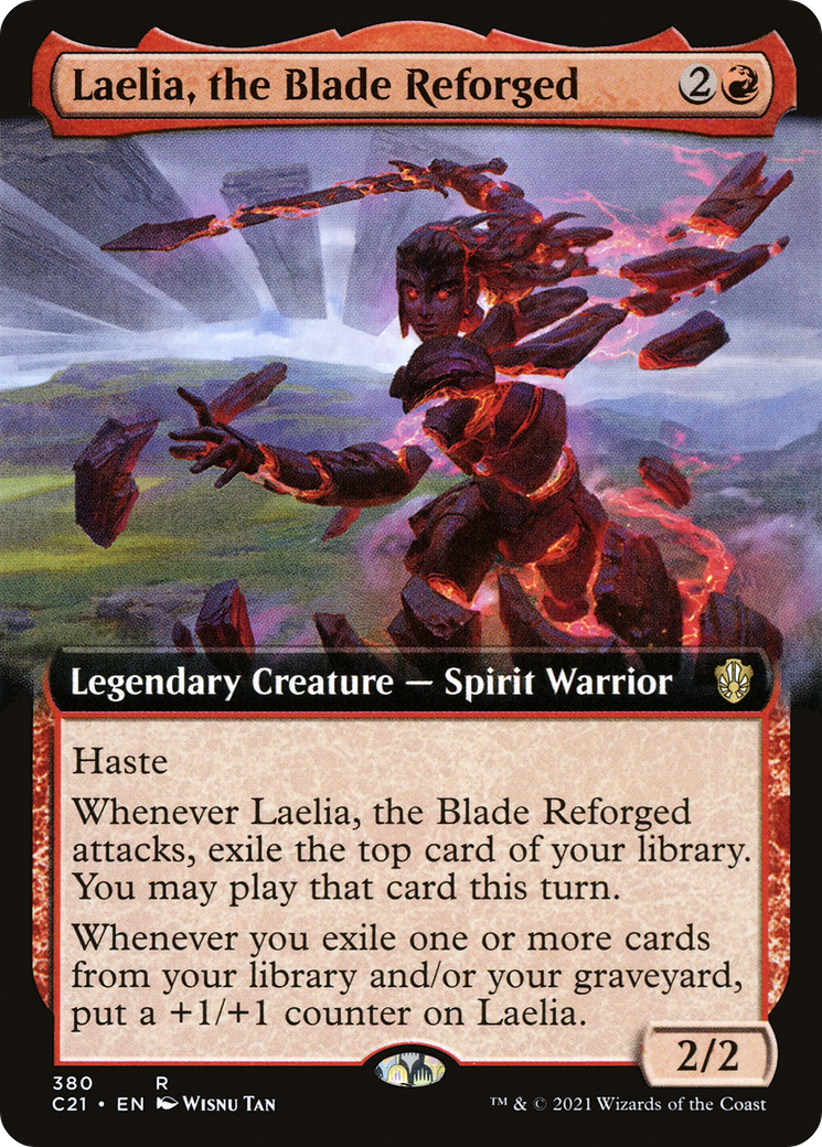 Laelia, the Blade Reforged (Extended Art) (C21-380) - Commander 2021: (Extended Art)