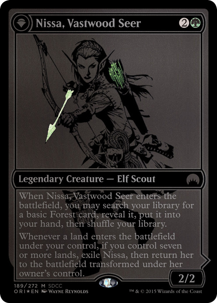 Nissa, Vastwood Seer (SDCC 2015 Exclusive) (MEDIA-189) - San Diego Comic-Con 2015: (originpwdfc) Foil