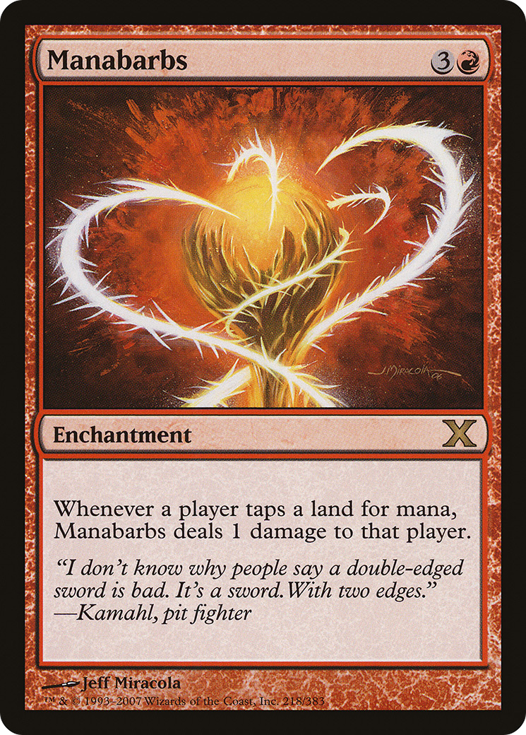 Manabarbs (10E-218) - Tenth Edition