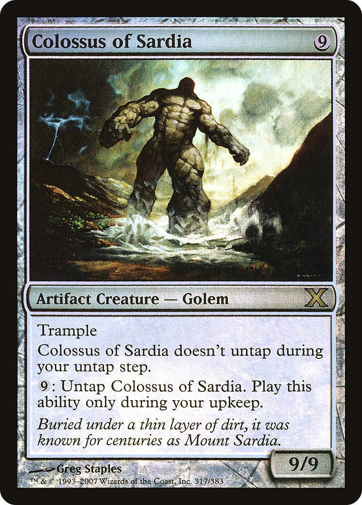 Colossus of Sardia (10E-317) - Tenth Edition Foil