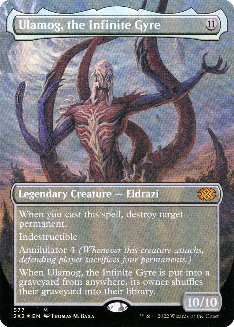 Ulamog, the Infinite Gyre (Textured Foil) (2X2-577) - Double Masters 2022 (Borderless) Foil