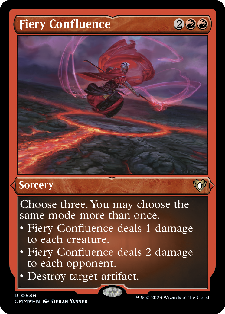 Fiery Confluence (Foil Etched) (CMM-536) - Commander Masters Foil