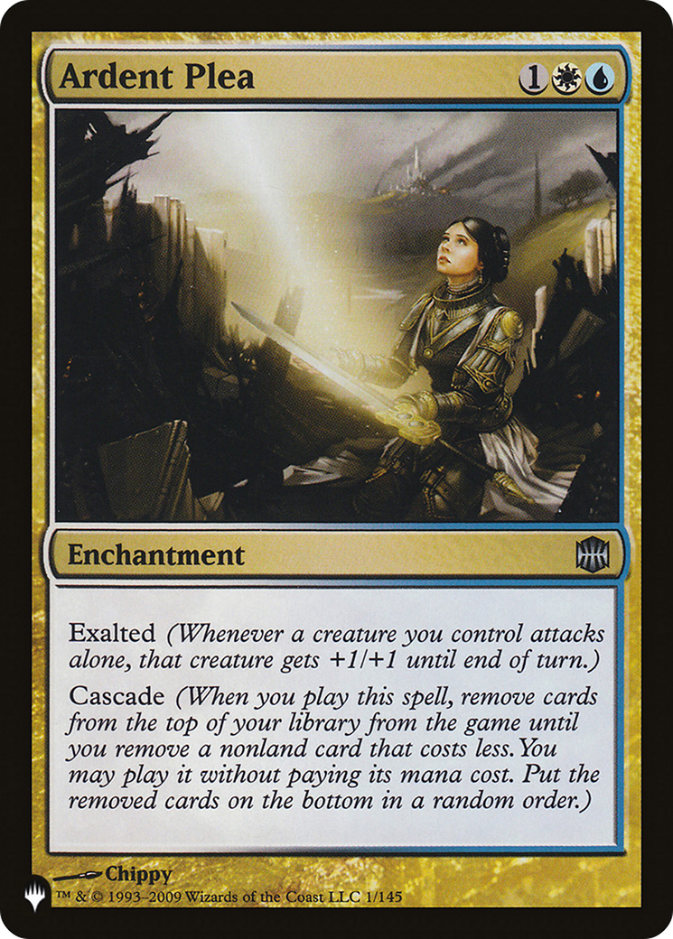 Ardent Plea (LIST-ARB-1) - The List
