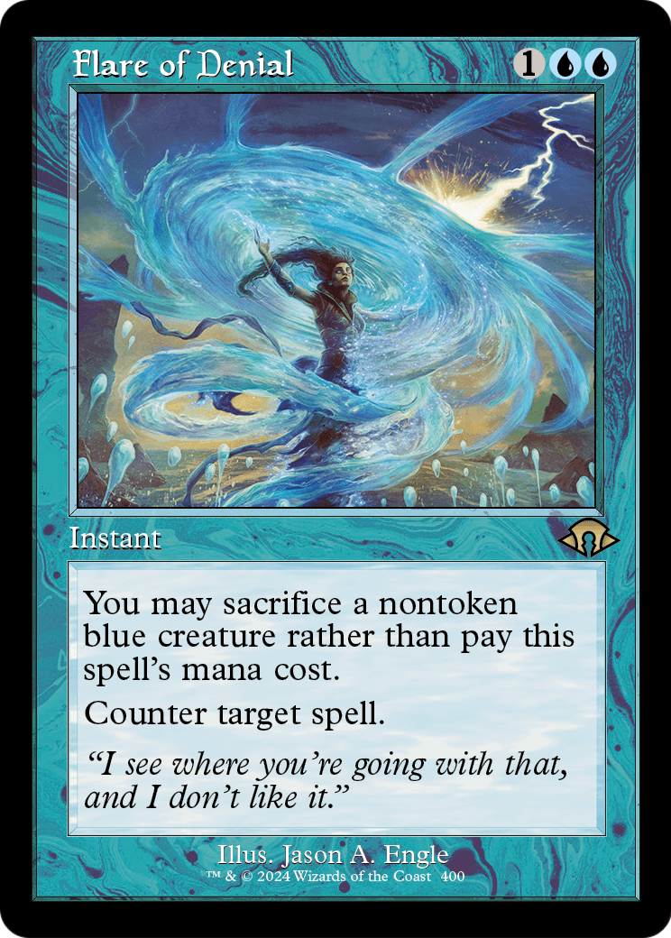 Flare of Denial (Retro Frame) (MH3-400) - Modern Horizons 3 Foil
