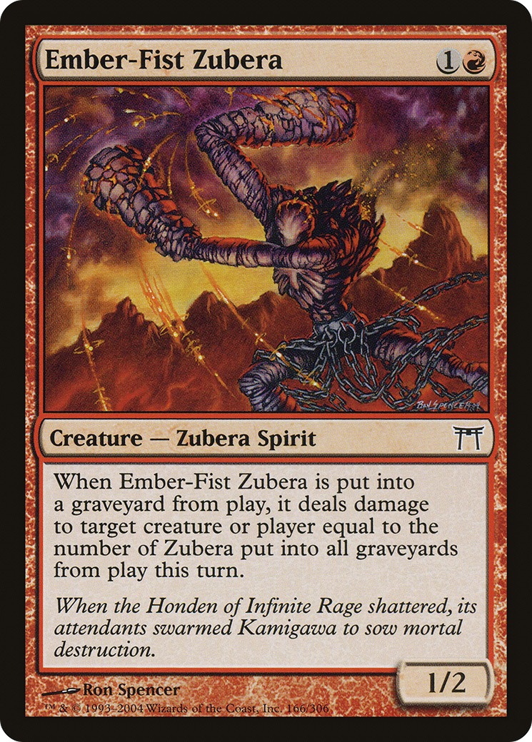 Ember-Fist Zubera (CHK-166) - Champions of Kamigawa Foil