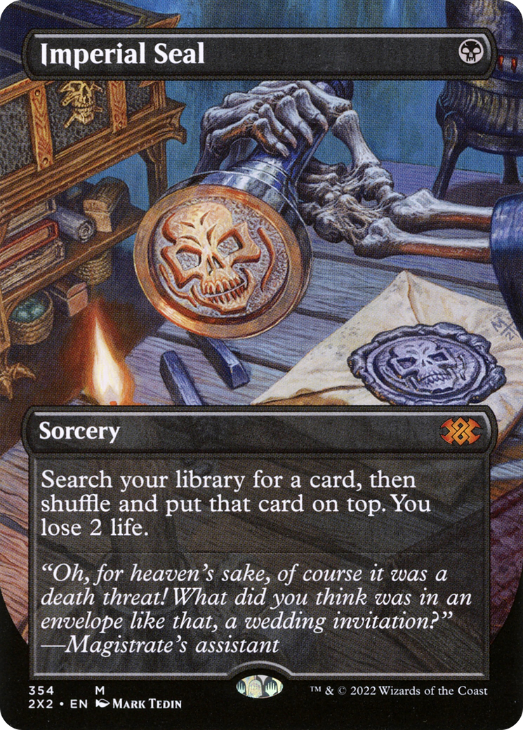 Imperial Seal (Borderless) (2X2-354) - Double Masters 2022 Foil