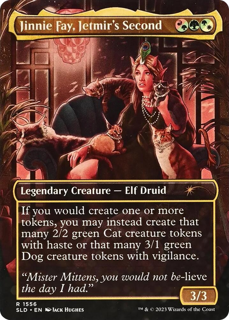 Jinnie Fay, Jetmir's Second (Display Commander) - Thick Stock (SLD-1556) - Secret Lair Drop (Borderless)