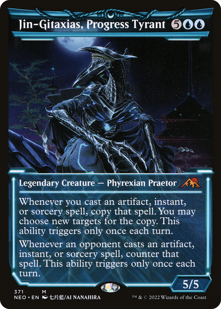 Jin-Gitaxias, Progress Tyrant (Showcase) (NEO-371) - Kamigawa: Neon Dynasty: (Showcase)