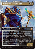 Hashaton, Scarab's Fist (Borderless) (DRC-001) - Commander: Aetherdrift