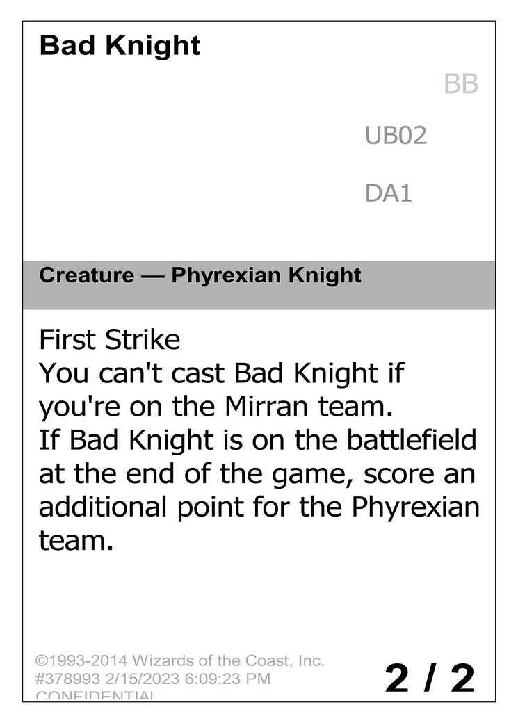 Bad Knight (UNK-) - Unknown Event