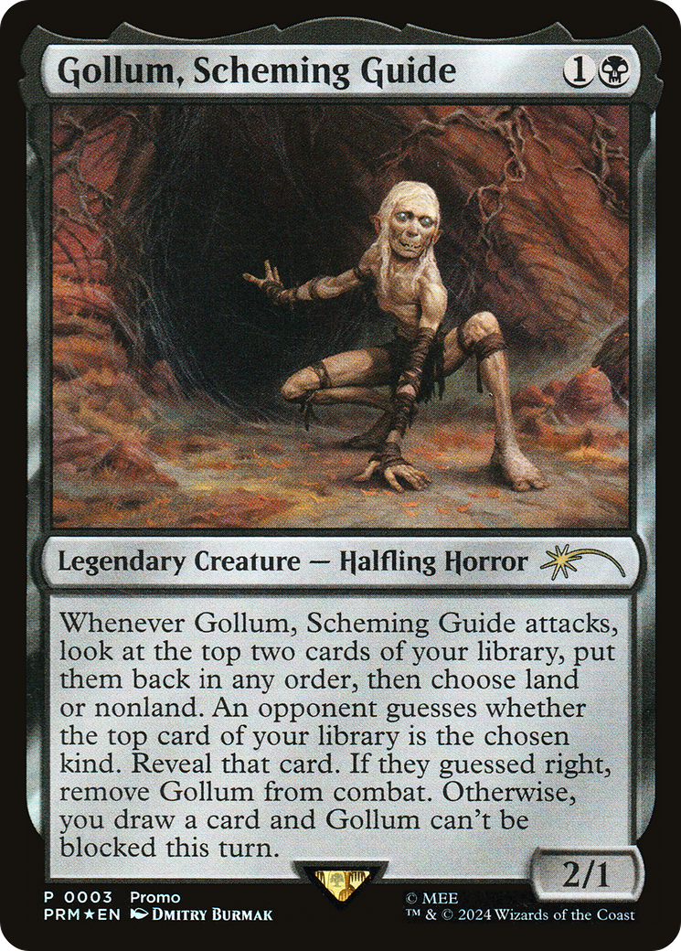 Gollum, Scheming Guide (UMP-003) - Tales of Middle-earth Deluxe Commander Kit Foil