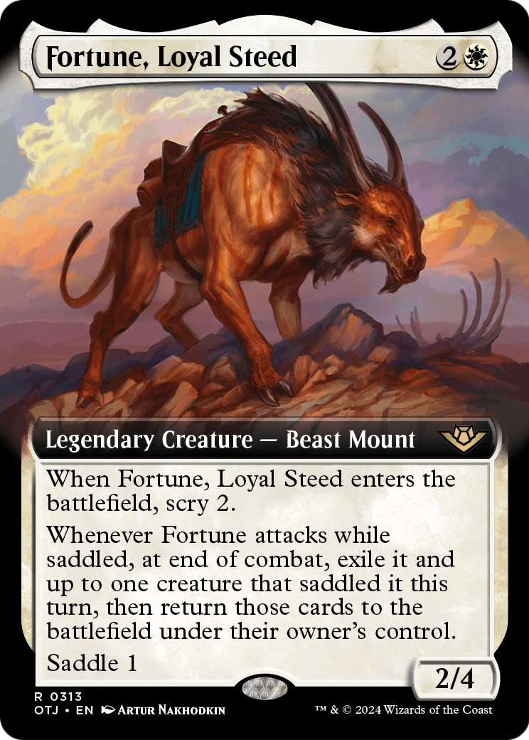 Fortune, Loyal Steed (Extended Art) (OTJ-313) - Outlaws of Thunder Junction: (Extended Art) Foil