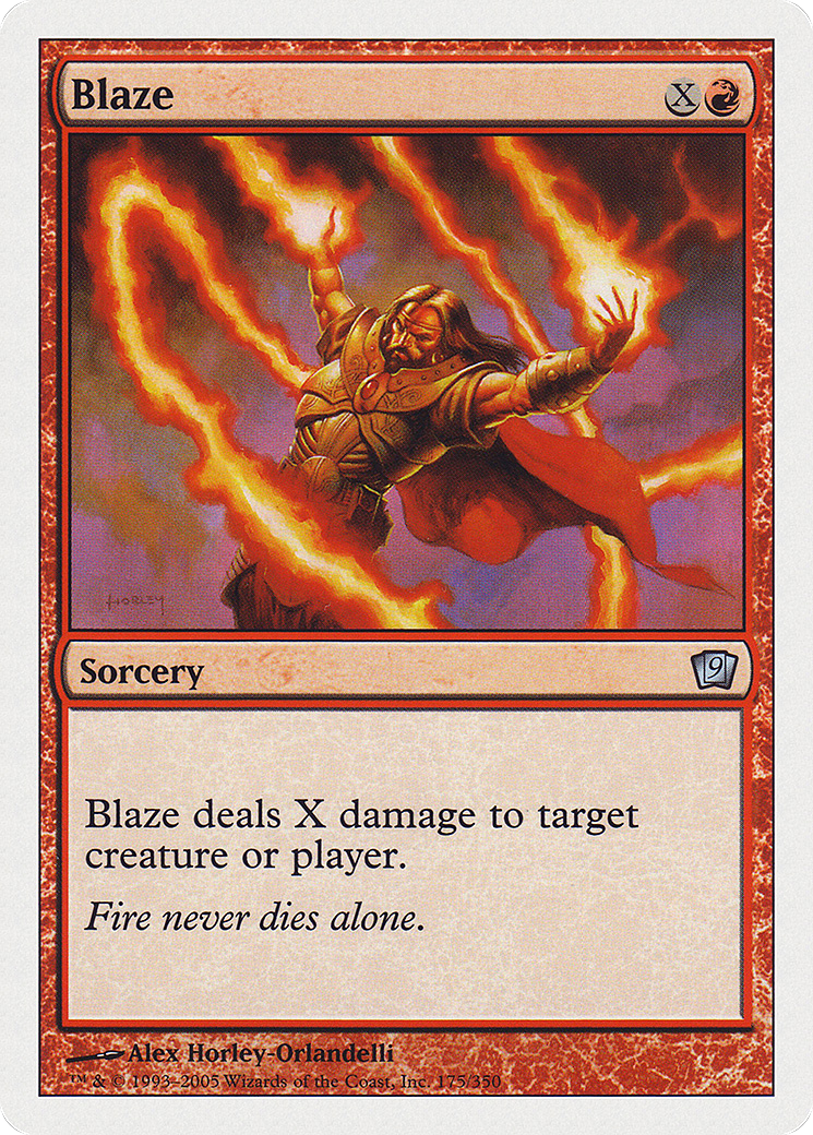Blaze (9ED-175) - 9th Edition Foil