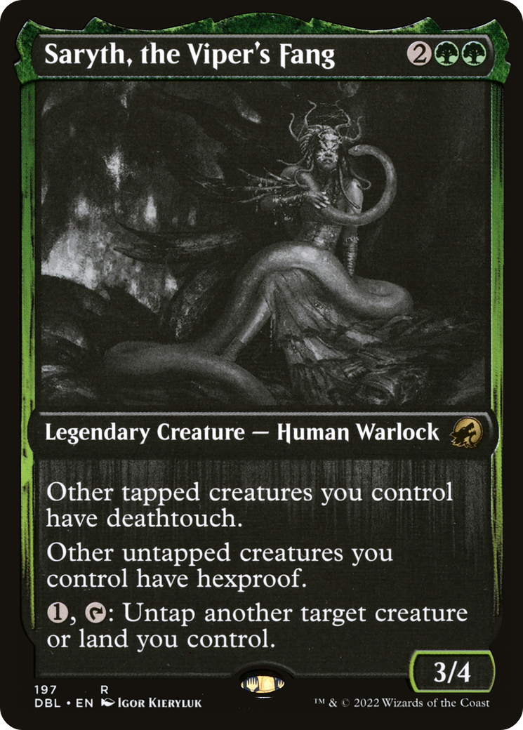 Saryth, the Viper's Fang (DBL-197) - Innistrad: Double Feature Foil