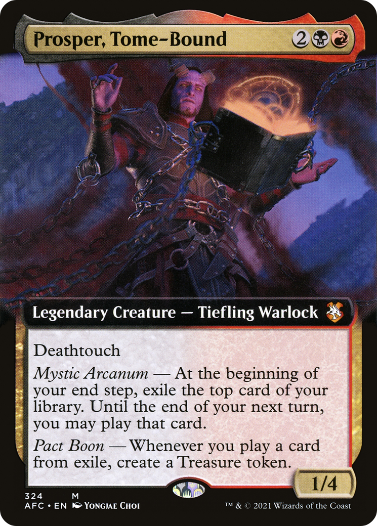 Prosper, Tome-Bound (Extended Art) (AFC-324) - Forgotten Realms Commander: (Extended Art)