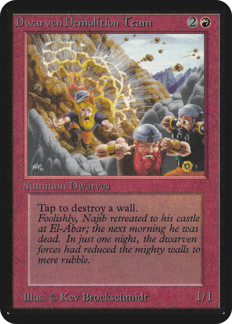 Dwarven Demolition Team (LEA-) - Limited Edition Alpha