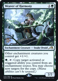 Weaver of Harmony (PRE-213) - Kamigawa: Neon Dynasty Promos: (enchantment) Foil