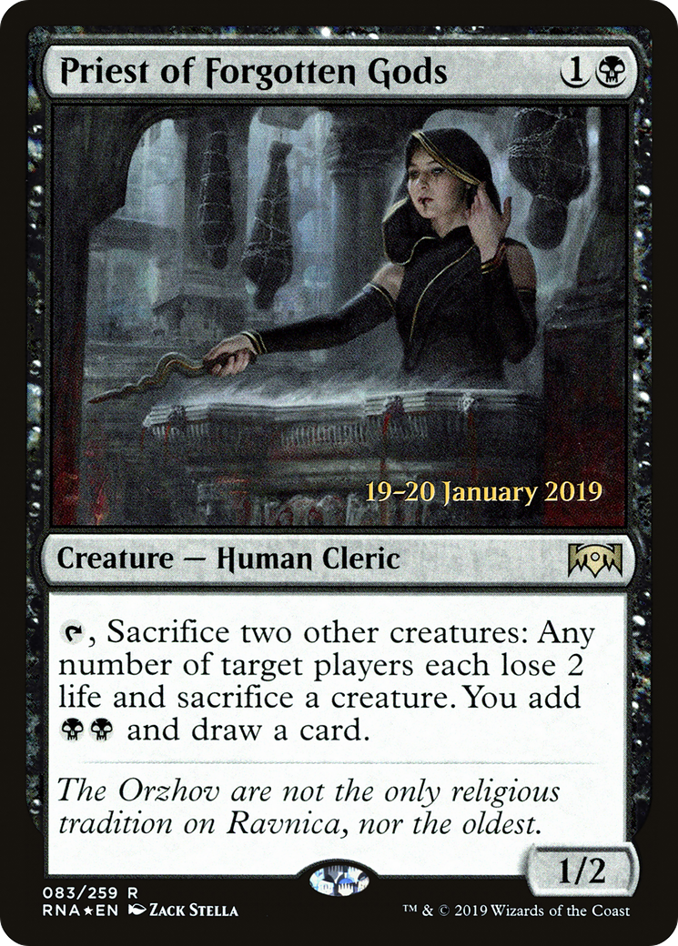 Priest of Forgotten Gods (PRE-83S) - Ravnica Allegiance Promos Foil