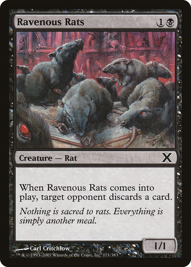 Ravenous Rats (10E-171) - Tenth Edition Foil