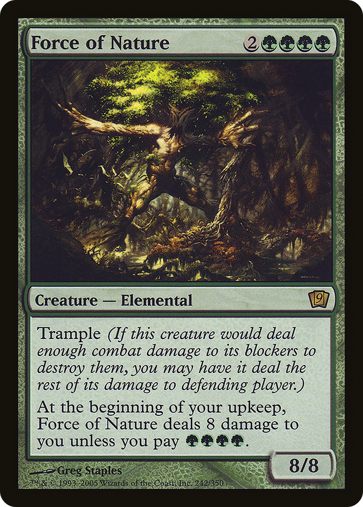 Force of Nature (9ED-242) - 9th Edition Foil