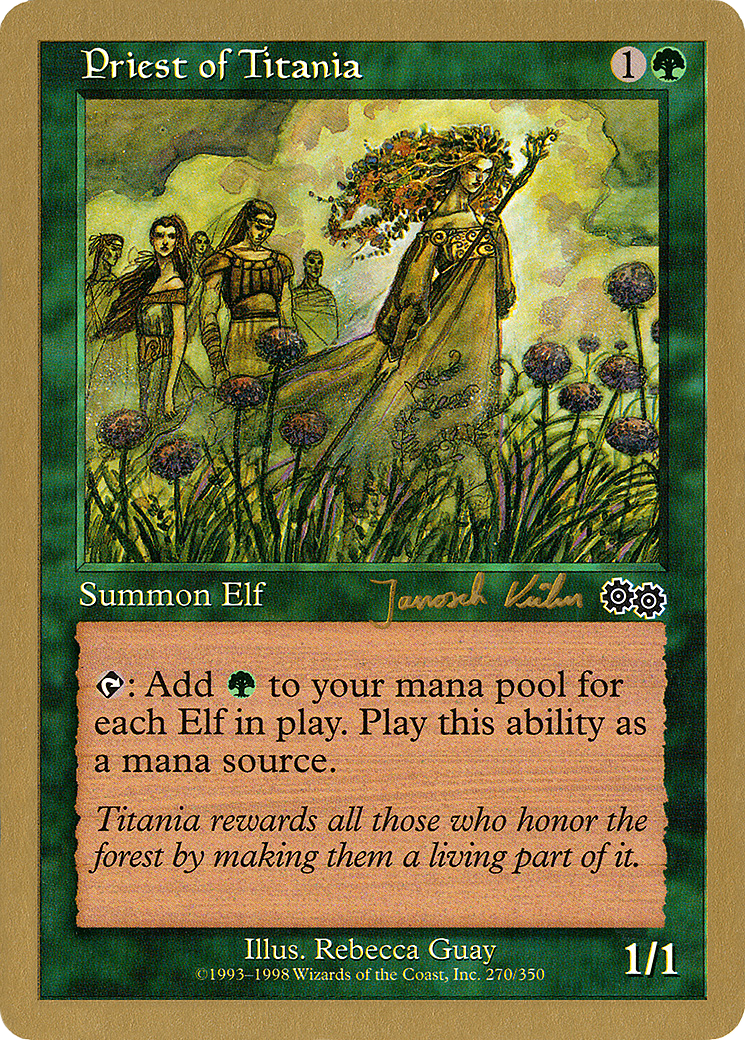Priest of Titania - 2000 Janosch Kuhn (USG) (WCD-) - World Championship Decks 2000