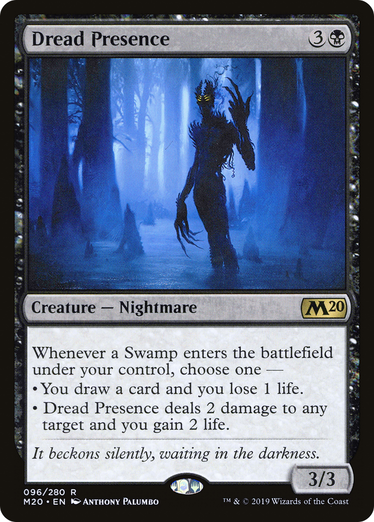 Dread Presence (M20-096) - Core Set 2020 Foil