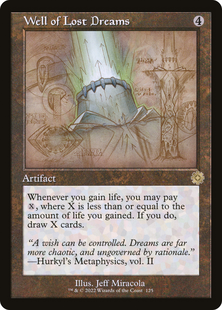 Well of Lost Dreams (Schematic) (BRR-125) - The Brothers' War Retro Artifacts Foil
