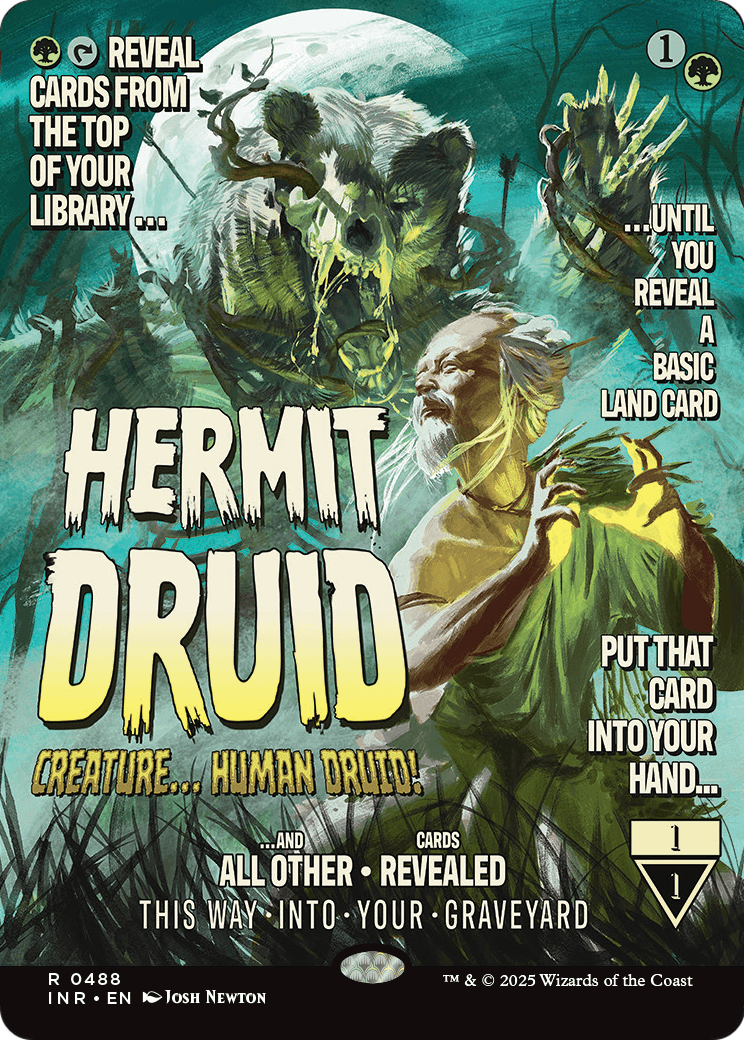 Hermit Druid (Showcase) (INR-488) - Innistrad Remastered: (Showcase) (Borderless)