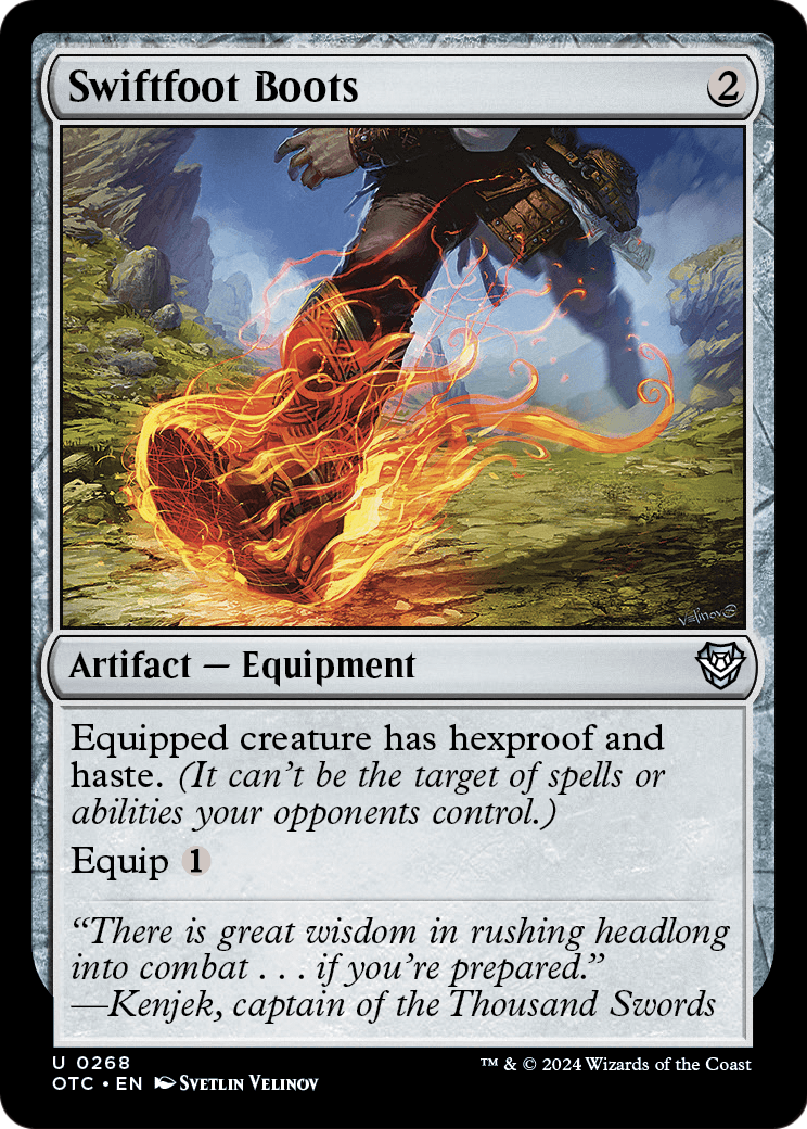 Swiftfoot Boots (OTC-268) - Outlaws of Thunder Junction Commander