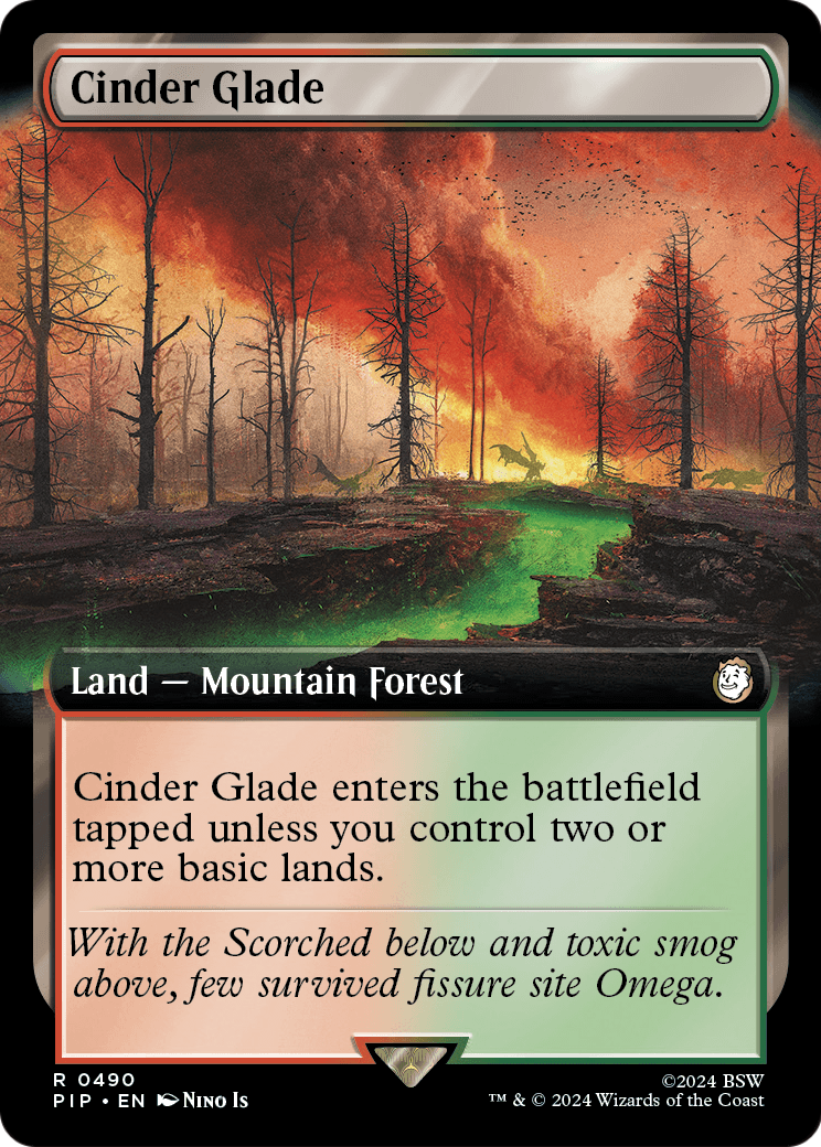 Cinder Glade (Extended Art) (PIP-490) - Fallout: (Extended Art) Foil