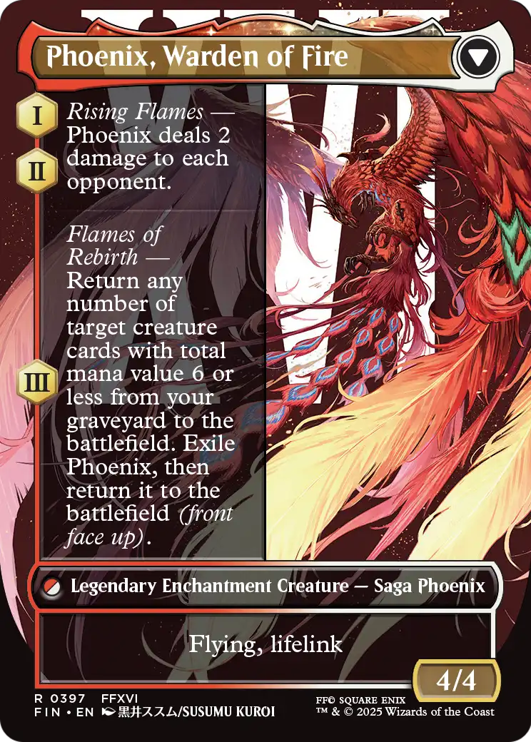 Joshua, Phoenix's Dominant (Borderless) (FIN-397) - FINAL FANTASY: (enchantment) Foil