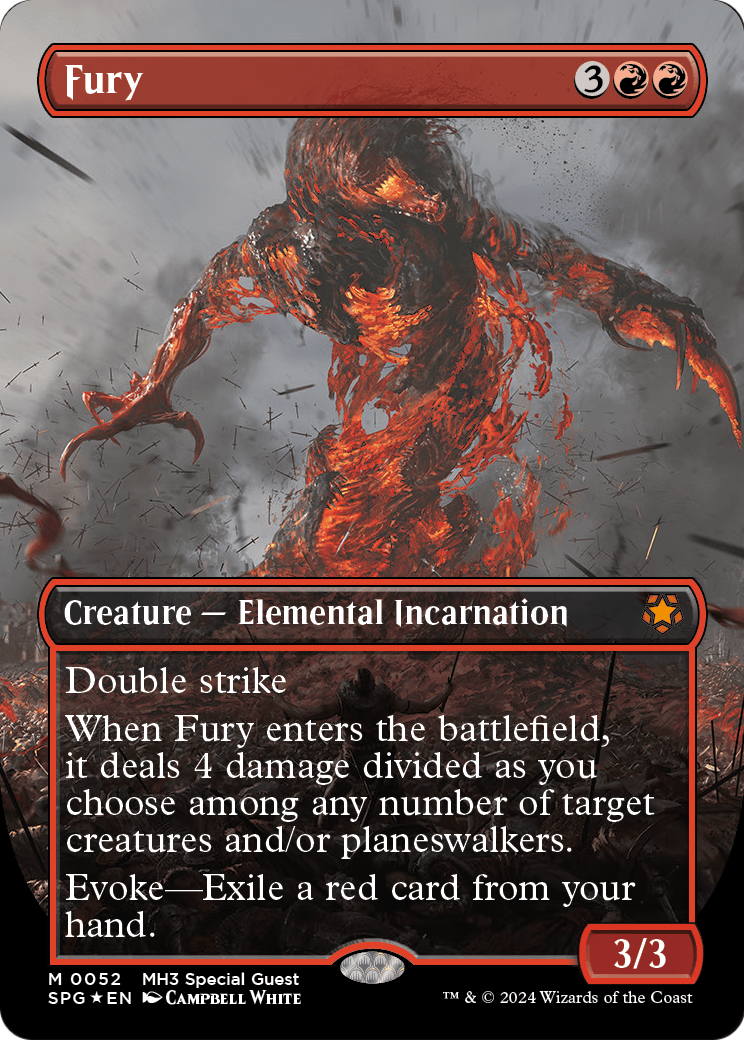 Fury (Borderless) (Textured Foil) (SPG-052) - Special Guests Foil