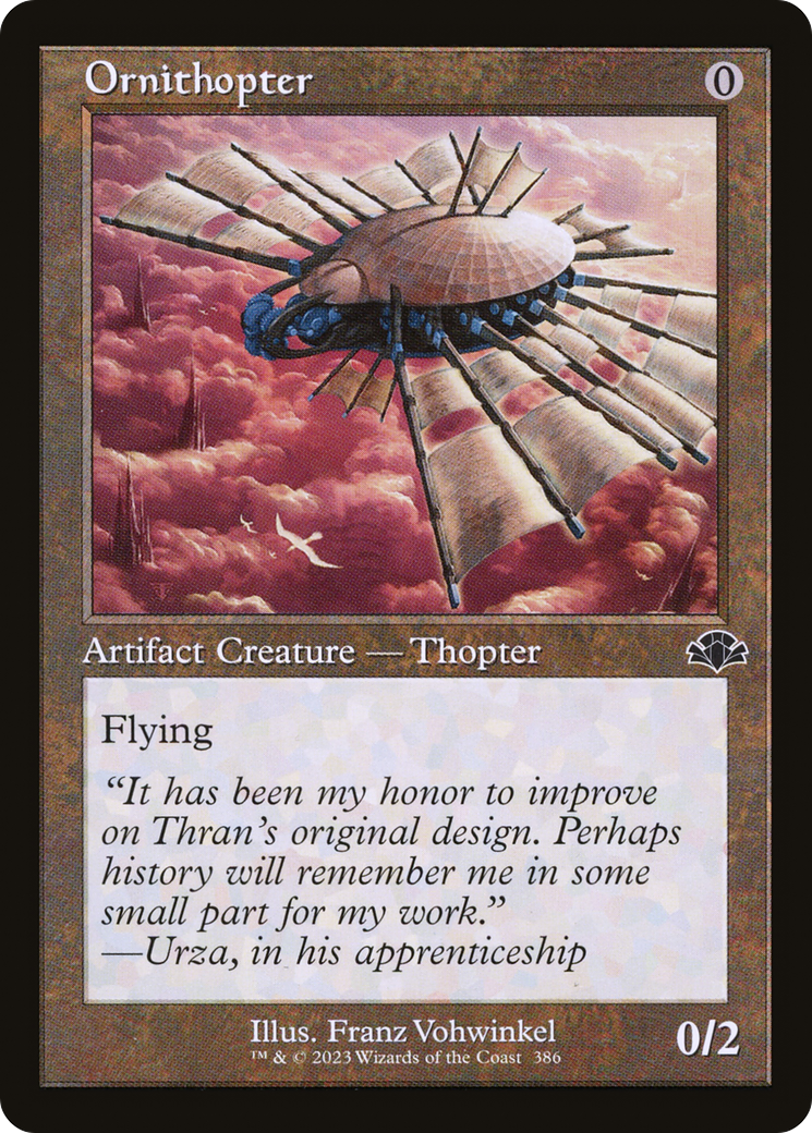 Ornithopter (Retro Frame) (DMR-386) - Dominaria Remastered Foil