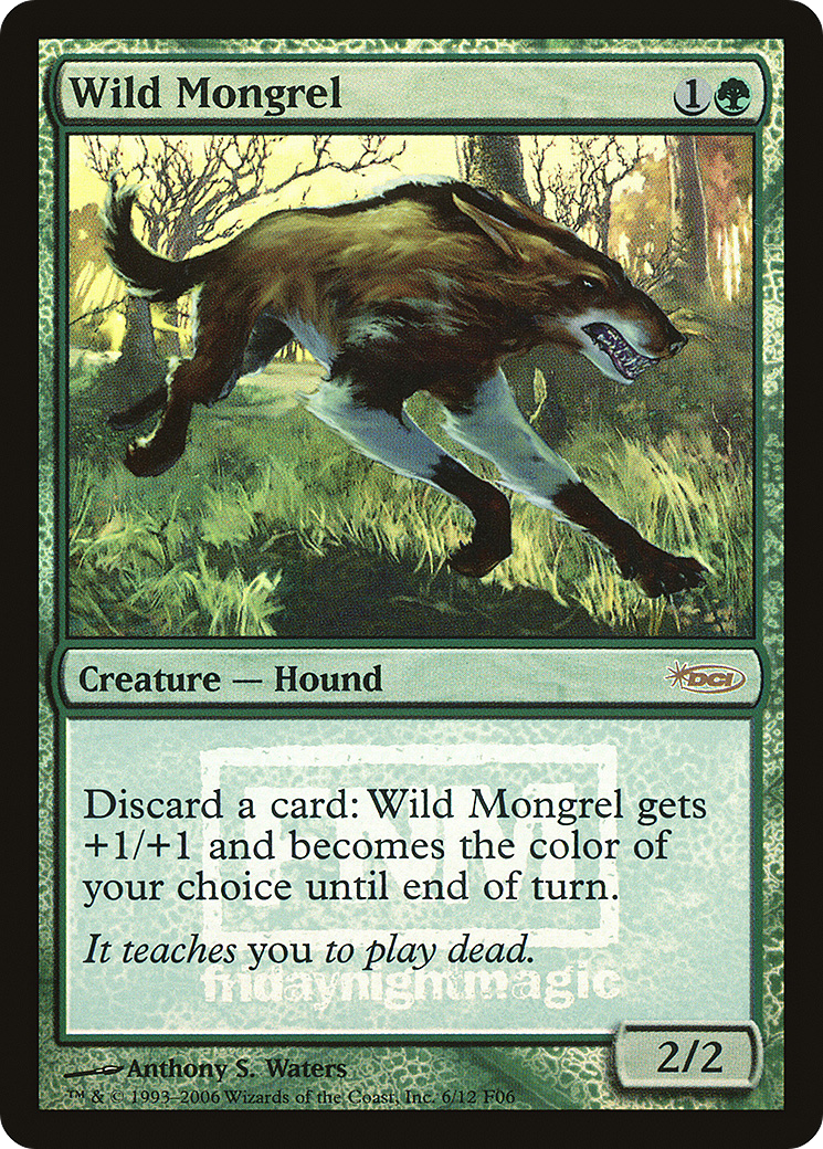 Wild Mongrel (FNM-) - Friday Night Magic 2006 Foil