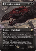 Fell Beast of Mordor (Borderless) (Surge Foil) (LTC-557) - Tales of Middle-earth Commander Foil
