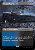 Watery Grave (Borderless) (CLU-283) - Ravnica: Clue Edition Foil