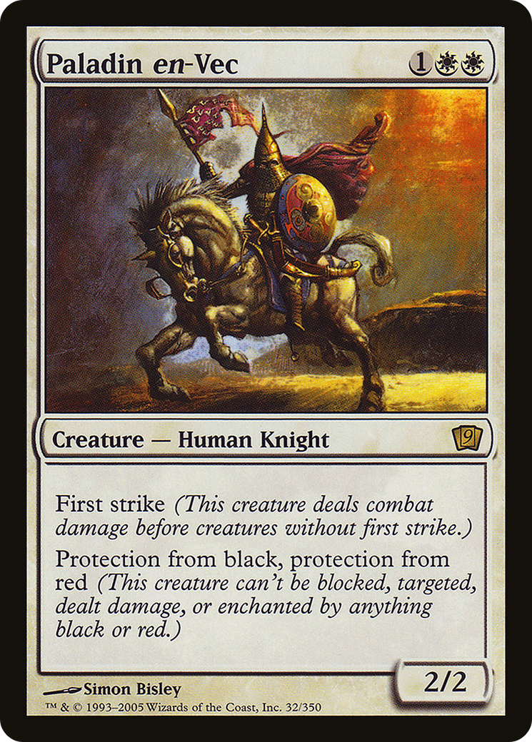 Paladin en-Vec (9ED-032) - 9th Edition