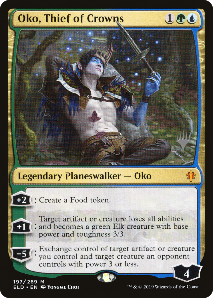 Oko, Thief of Crowns (PPELD-197) - Throne of Eldraine Promos Foil