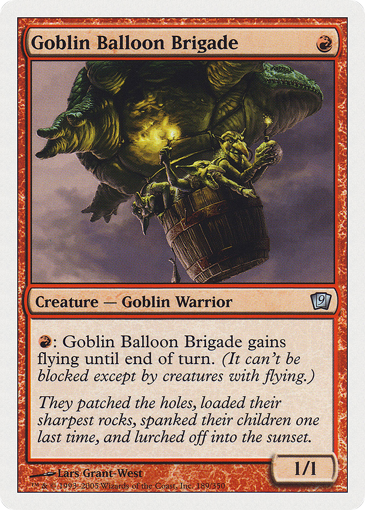 Goblin Balloon Brigade (9ED-189) - 9th Edition