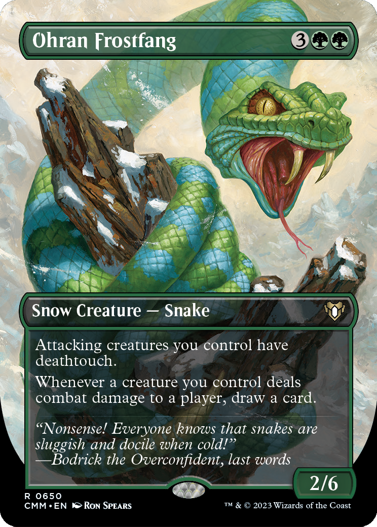 Ohran Frostfang (Borderless) (CMM-650) - Commander Masters Foil