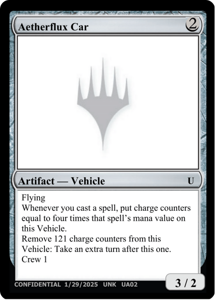 Aetherflux Car (UNK-UA02C) - Un-Known Event Playtest Cards