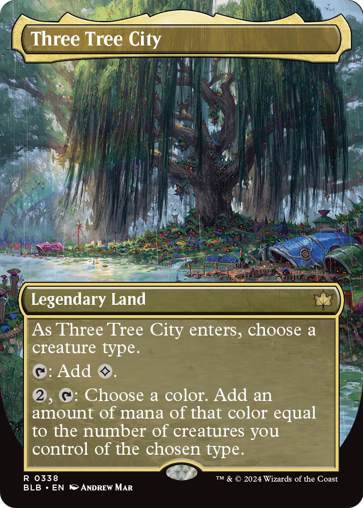 Three Tree City (Borderless) (0338) (BLB-338) - Bloomburrow