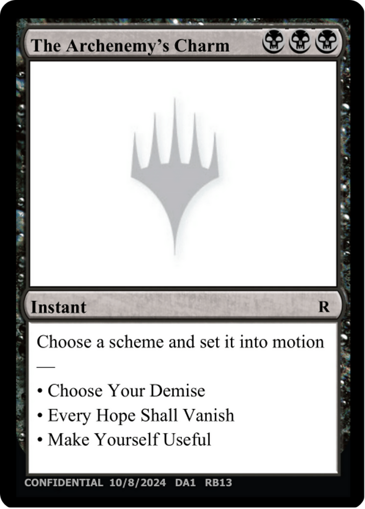 The Archenemy's Charm (UNK-RB13) - Unknown Event