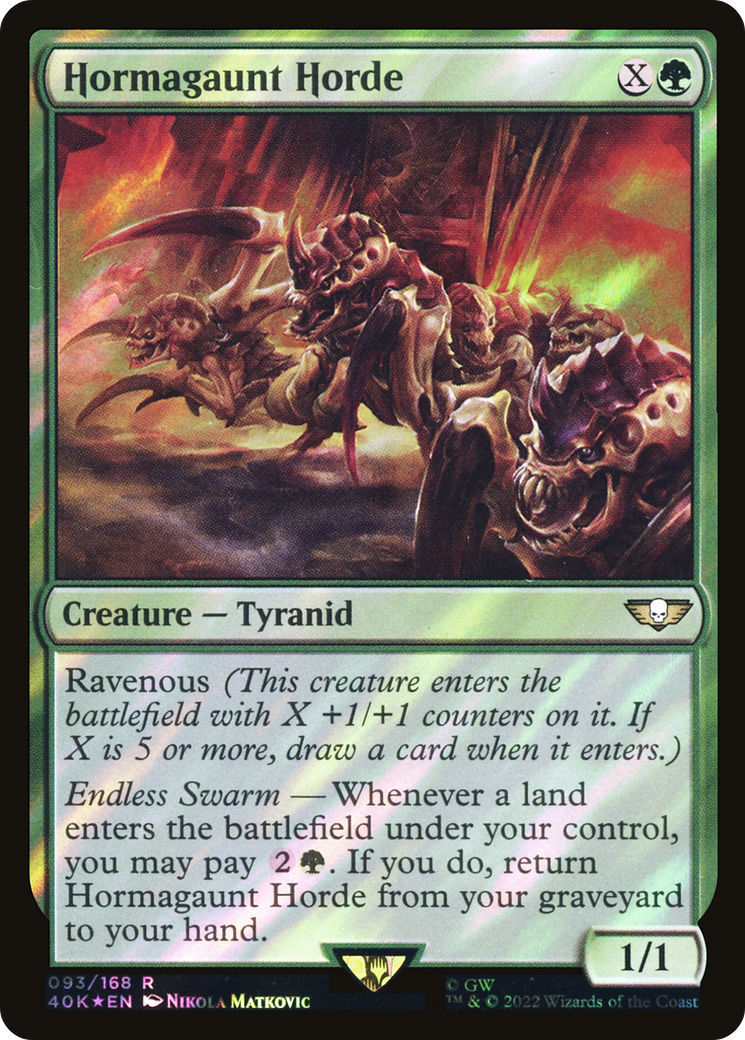 Hormagaunt Horde (Surge Foil) (40K-093) - Warhammer 40,000 Commander Foil